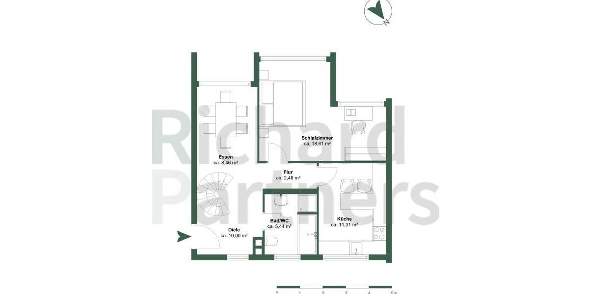 Etagenwohnung Berlin Westend - 3 Zimmer, 100 m&sup2;, 545.000&euro; | Angebot:26017312