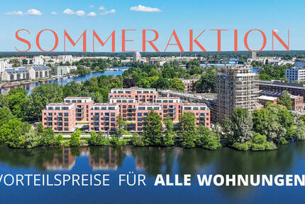Traumhaftes Insel-Leben: NeubauWohnung auf Eiswerder in Berlin + 5 Zimmer + Große Loggia + am WASSER
