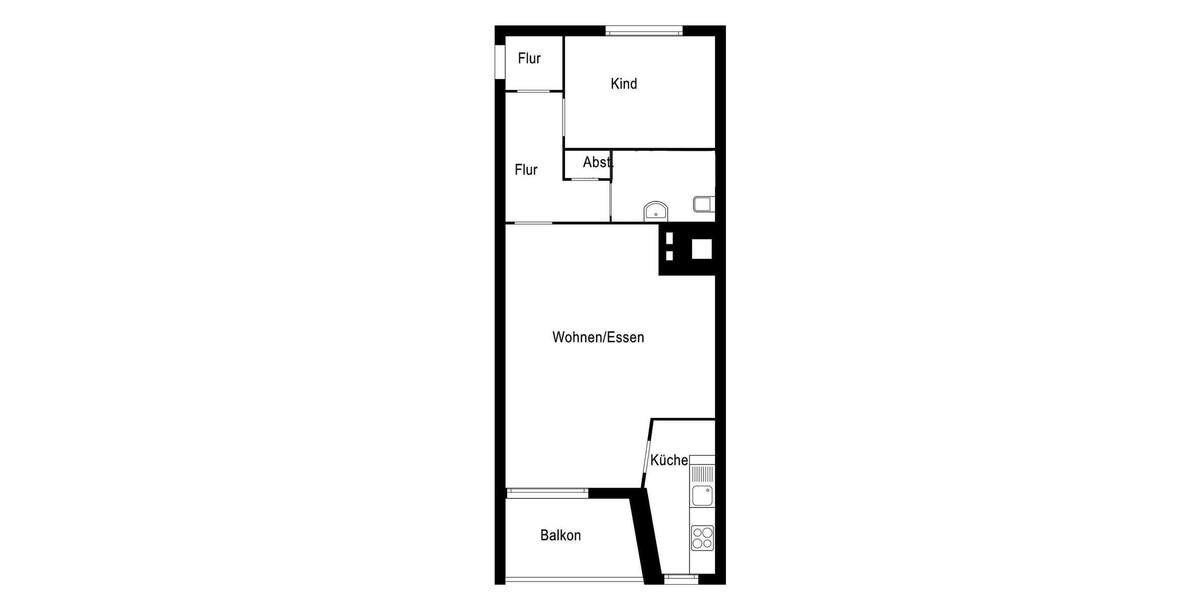 Etagenwohnung Berlin Spandau - 2 Zimmer, 58 m&sup2;, 1.015&euro; | Angebot:24658075