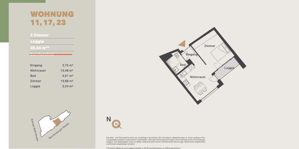 Etagenwohnung Berlin Alt-Hohenschönhausen - 2 Zimmer, 35 m&sup2;, 278.000&euro; | Angebot:25916542