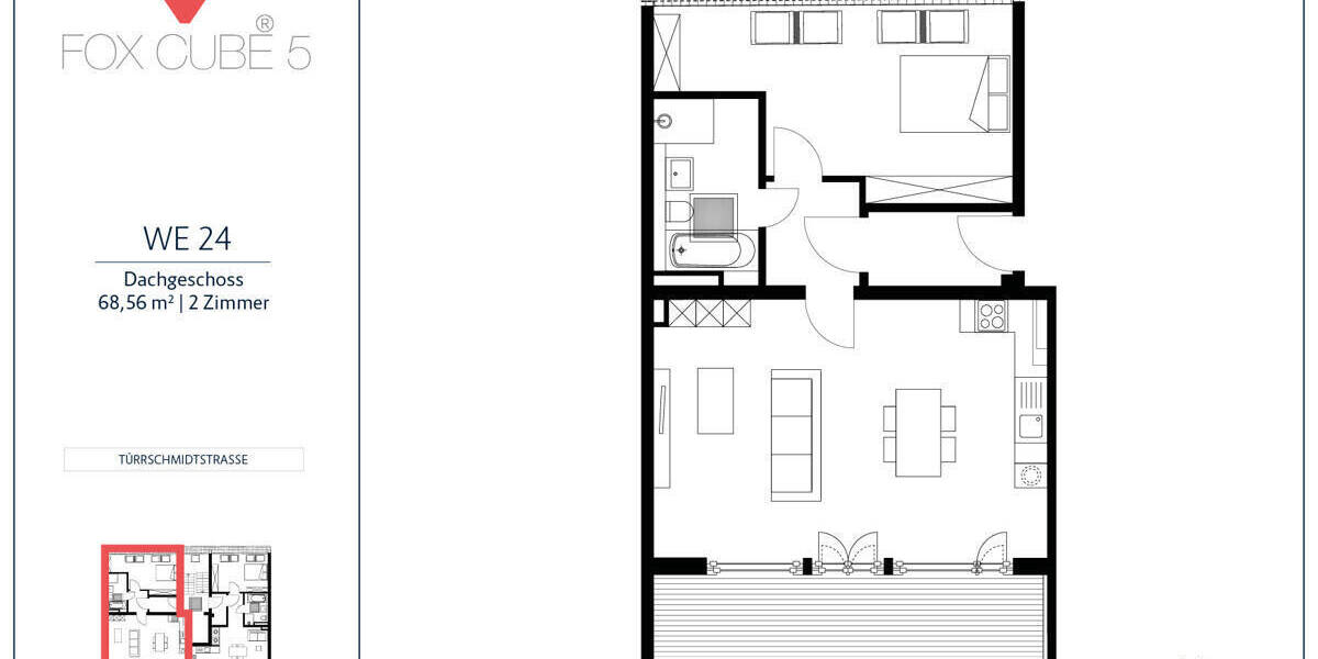 Etagenwohnung Berlin Lichtenberg - 2 Zimmer, 68 m&sup2;, 590.000&euro; | Angebot:25716958