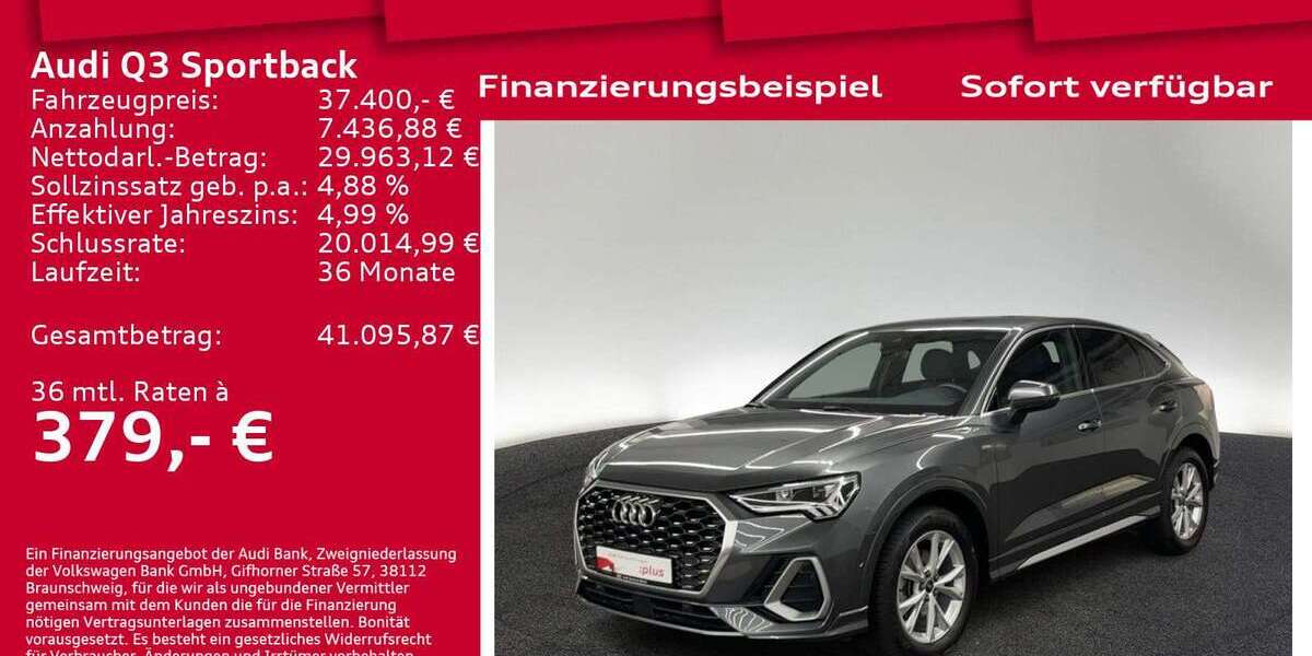 Audi Q3 26.200 km 37.400 € Berlin 10587
