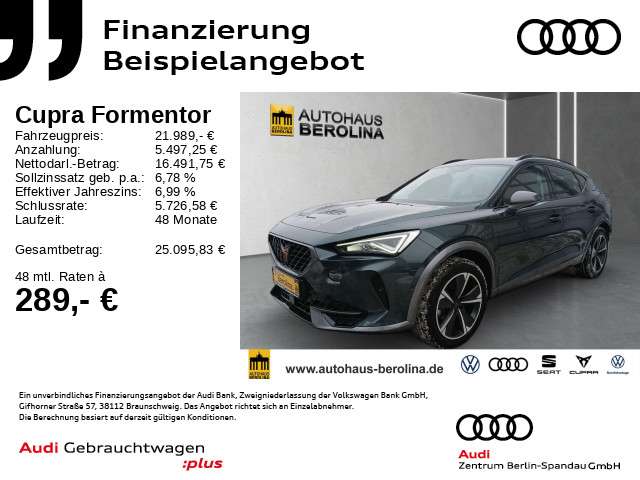 Cupra Formentor 48.351 km 21.989 &euro; Berlin 13581