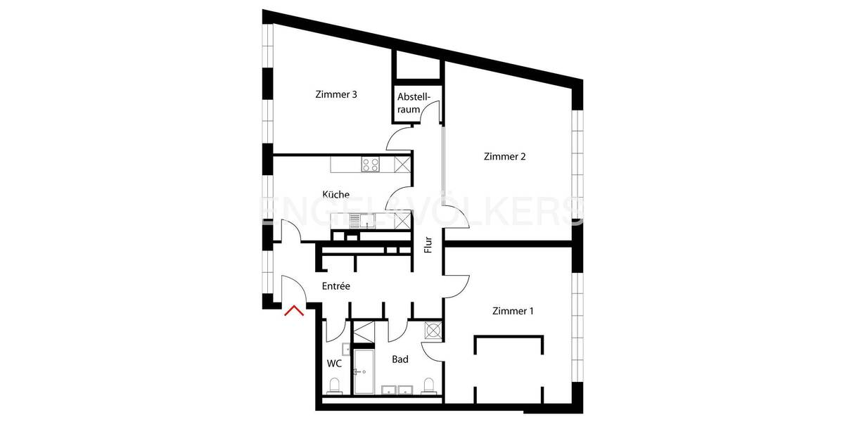 Etagenwohnung Berlin Mitte - 3 Zimmer, 124 m&sup2;, 875.000&euro; | Angebot:25779241