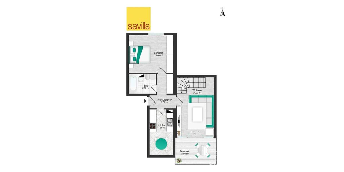 Etagenwohnung Berlin Wannsee - 3 Zimmer, 88 m&sup2;, 560.000&euro; | Angebot:25017391