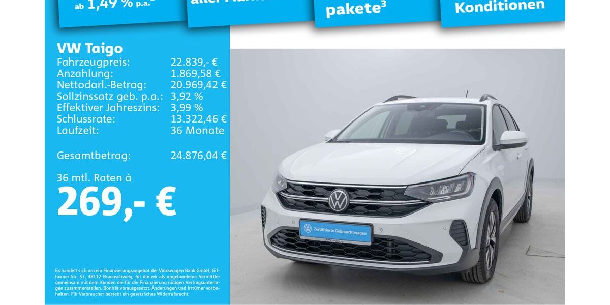 VW Taigo 56.471 km 22.589 € Berlin 13088