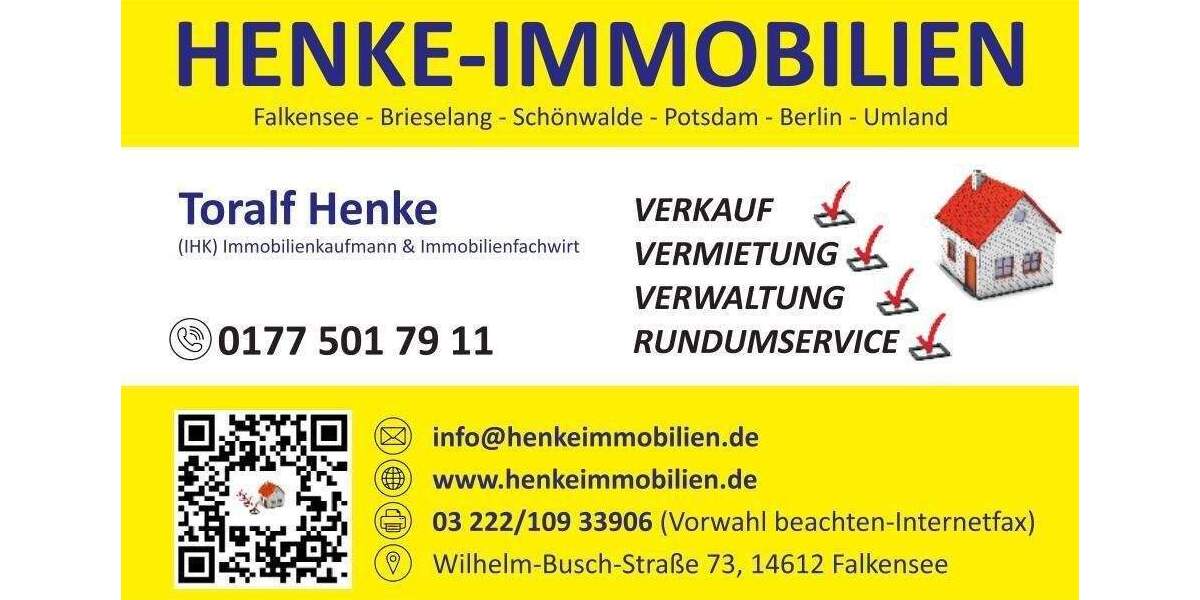 Etagenwohnung Falkensee - 2 Zimmer, 70 m&sup2;, 1.150&euro; | Angebot:26657100