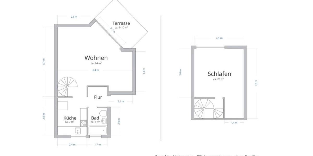 Maisonettenwohnung Berlin Reinickendorf - 2 Zimmer, 62 m&sup2;, 1.272&euro; | Angebot:25992469