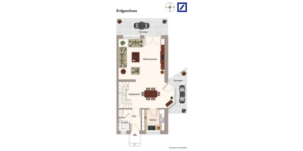 Doppelhaushälfte Potsdam Krampnitz - 5 Zimmer, 95 m&sup2;, 699.000&euro; | Angebot:24350150