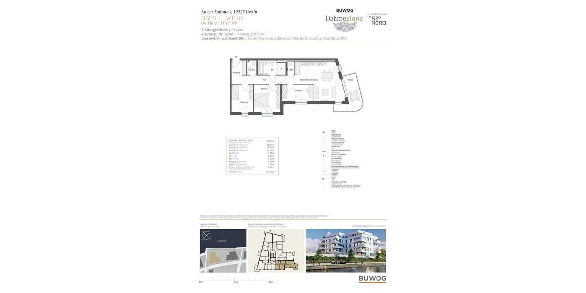 Etagenwohnung Berlin Grünau - 4 Zimmer, 101 m&sup2;, 754.000&euro; | Angebot:25806420