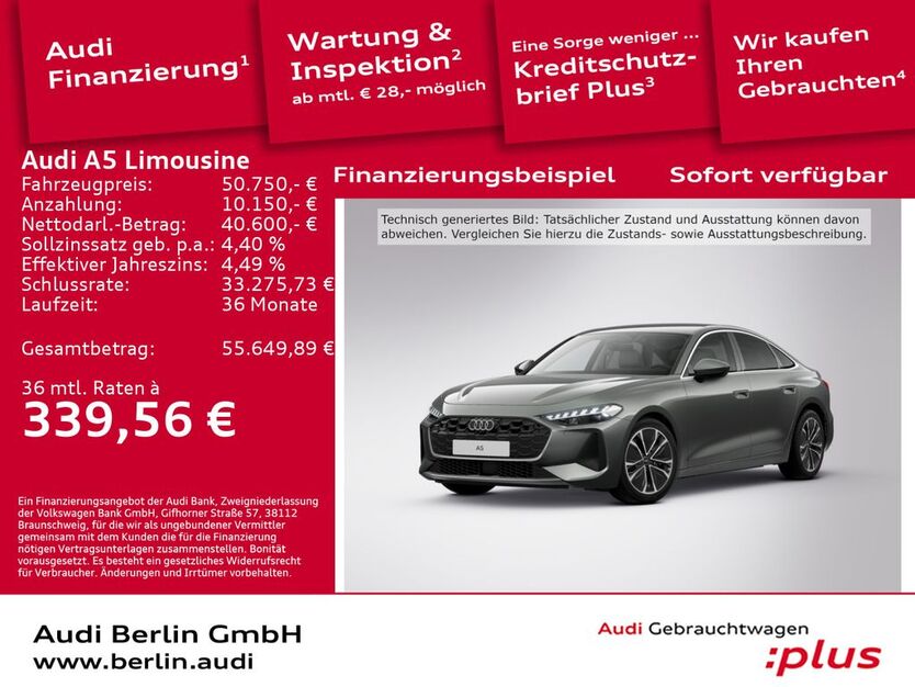 Audi A5 9.326 km 50.750 € Berlin 10587