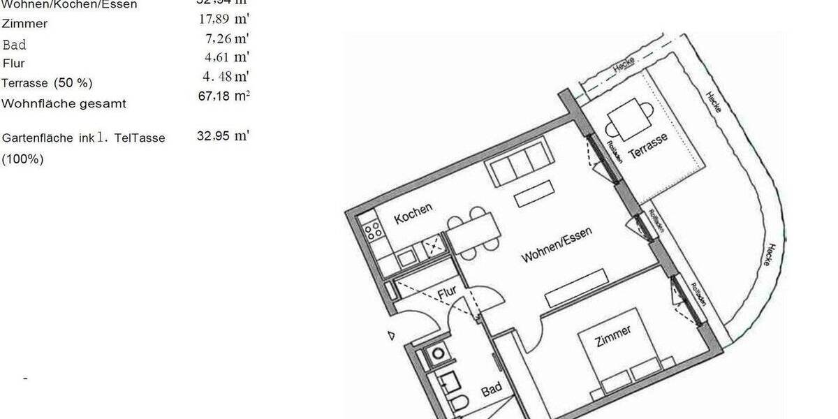 Etagenwohnung Berlin Spandau - 2 Zimmer, 67 m&sup2;, 1.200&euro; | Angebot:26583639