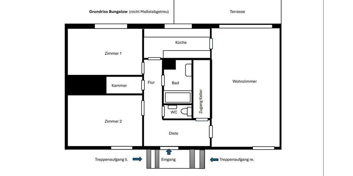 Einfamilienhaus Berlin Heiligensee - 3 Zimmer, 98 m&sup2;, 410.000&euro; | Angebot:25713968