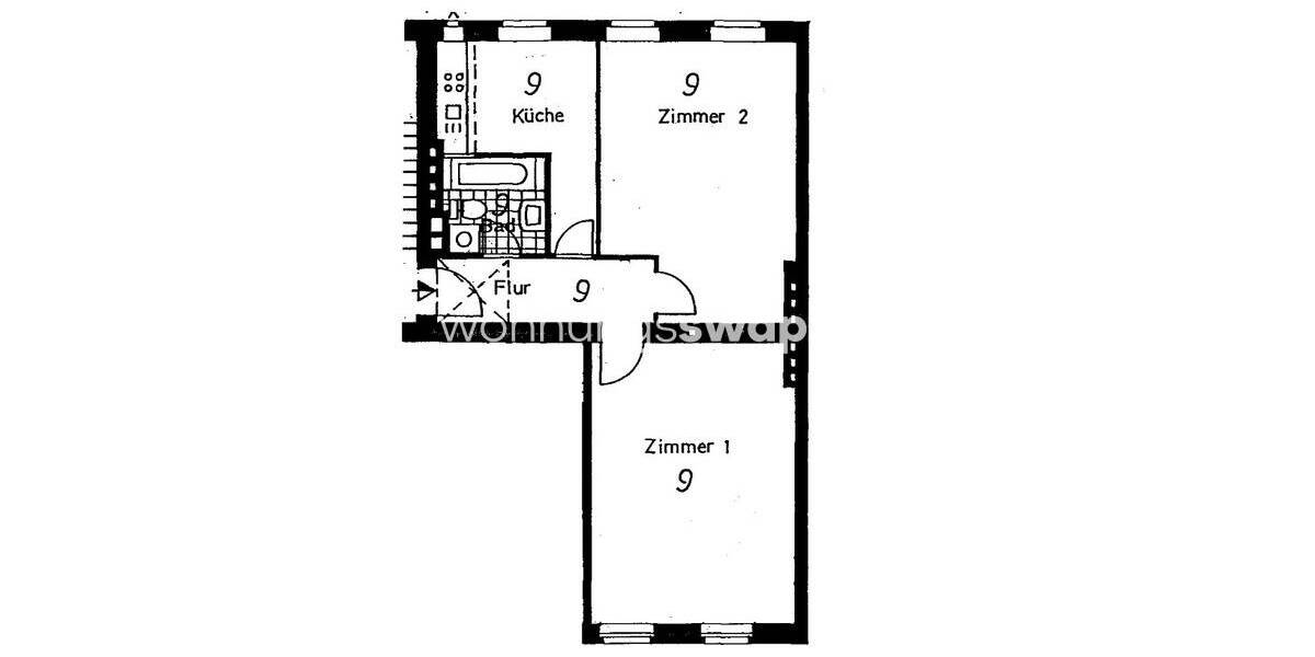 Etagenwohnung Berlin Charlottenburg - 2 Zimmer, 69 m&sup2;, 800&euro; | Angebot:25971012