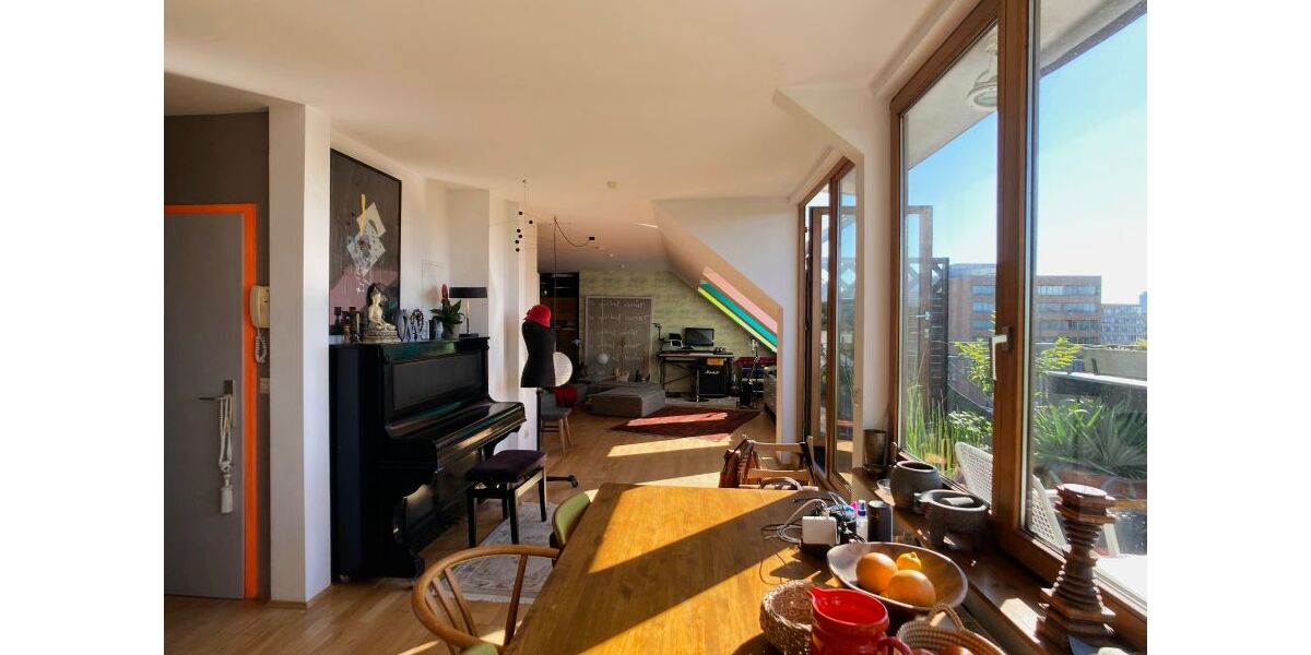 Provisionsfrei* Helle 2-3 Zimmer 91m² Dachgeschoss DG Loft Panorama Blick Tiergarten provisionsfrei - Dachgeschoßwohnung Berlin Mitte | Angebot:25335391