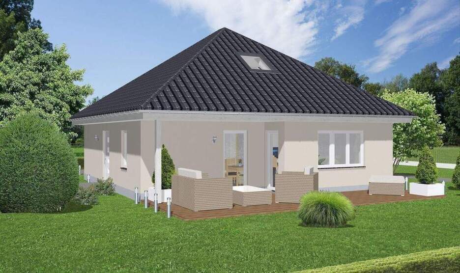 Unterkellerter Bungalow (57 m²) und 2 Garagen zum Abriss auf 900 m² Traumbauland ! Im Alleinauftrag in Panketal