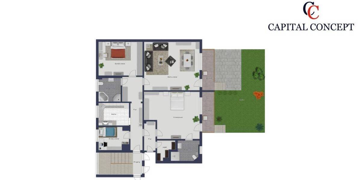 Etagenwohnung Berlin Rudow - 4 Zimmer, 125 m&sup2;, 450.000&euro; | Angebot:26094458