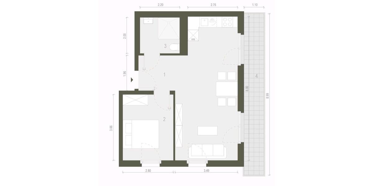Einfamilienhaus Berlin Treptow-Köpenick - 2 Zimmer, 50 m&sup2;, 1.250&euro; | Angebot:24851405
