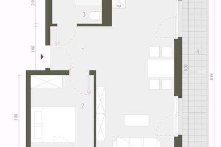 Haus Berlin Treptow-Köpenick - 2 Zimmer, 50 m&sup2;, 1.250&euro; | Angebot:24851405