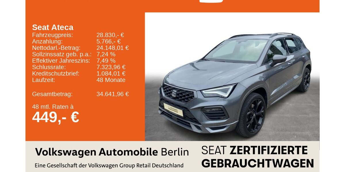 Seat Ateca 25.030 km 28.830 &euro; Berlin 13089