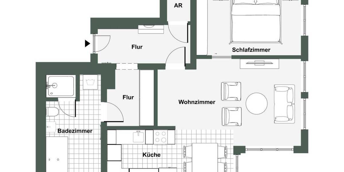 Etagenwohnung Berlin Rosenthal - 2 Zimmer, 72 m&sup2;, 330.000&euro; | Angebot:26528586