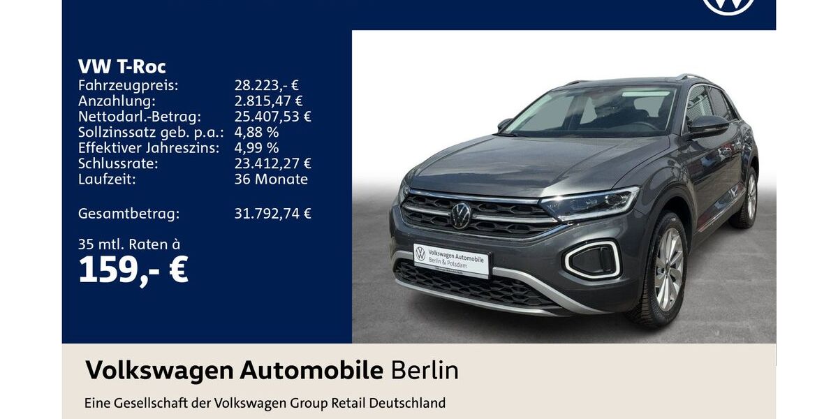 VW T-Roc 9.280 km 28.223 &euro; Berlin 12681