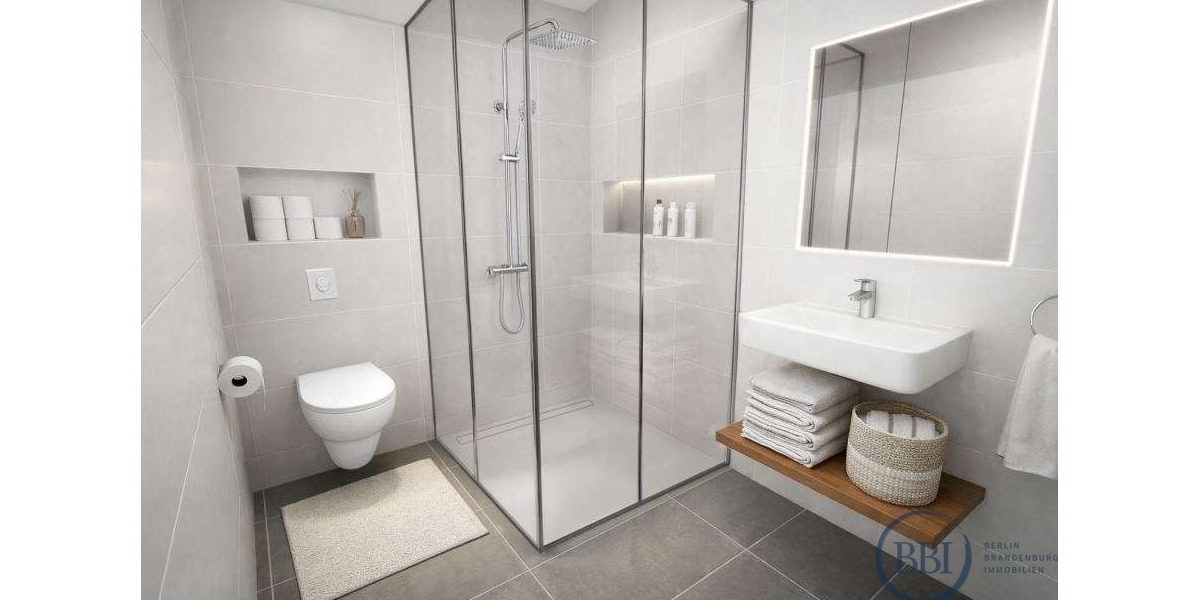 Kompakte Zwei-Zimmer-Neubauwohnung mit Loggia — Effizienzhaus 40, ideal für Kapitalanleger - 2- Berlin Lichtenberg | Angebot:27291324