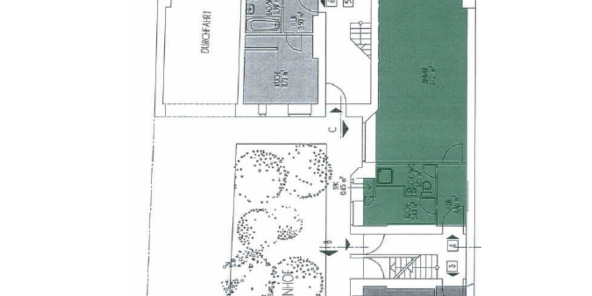 Erdgeschoßwohnung Berlin Mitte - 2 Zimmer, 51 m&sup2;, 178.000&euro; | Angebot:25844344