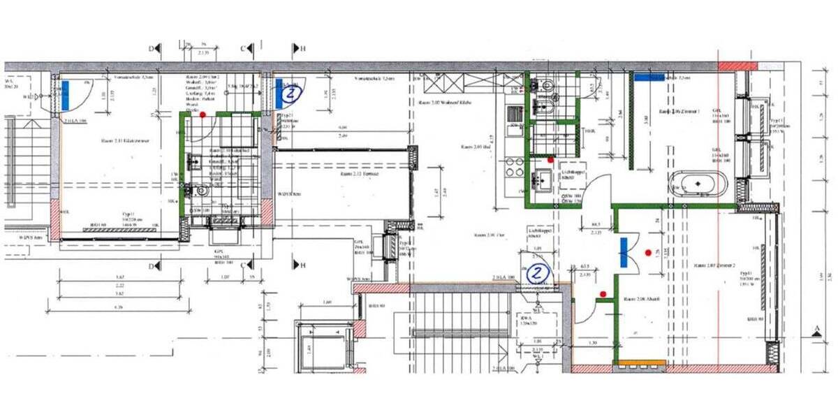 Etagenwohnung Berlin Charlottenburg - 4 Zimmer, 119 m&sup2;, 2.124&euro; | Angebot:26700130