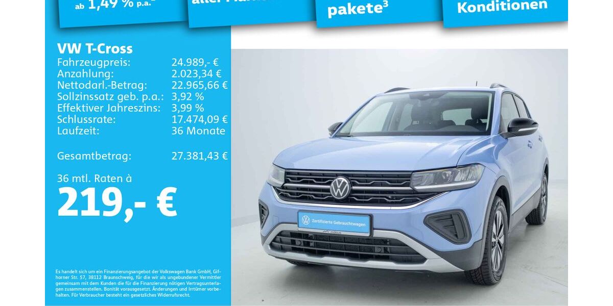 VW T-Cross 7.754 km 24.989 &euro; Berlin 13088