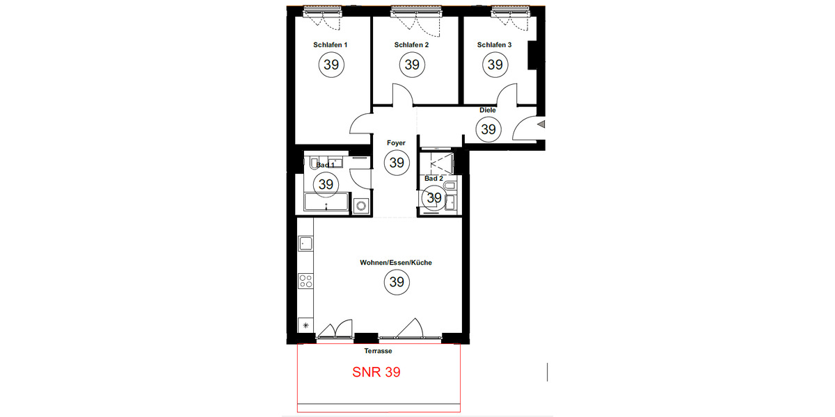 Etagenwohnung Berlin Friedrichshain - 4 Zimmer, 110 m&sup2;, 2.860&euro; | Angebot:25898620