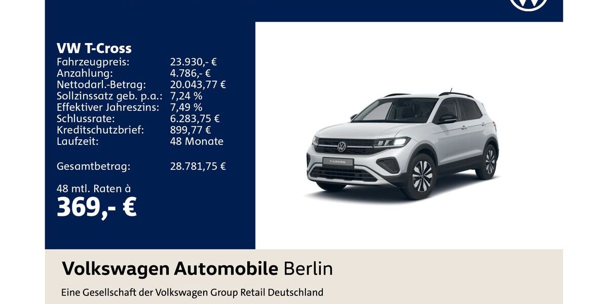 VW T-Cross 23.060 km 23.930 &euro; Berlin 12681