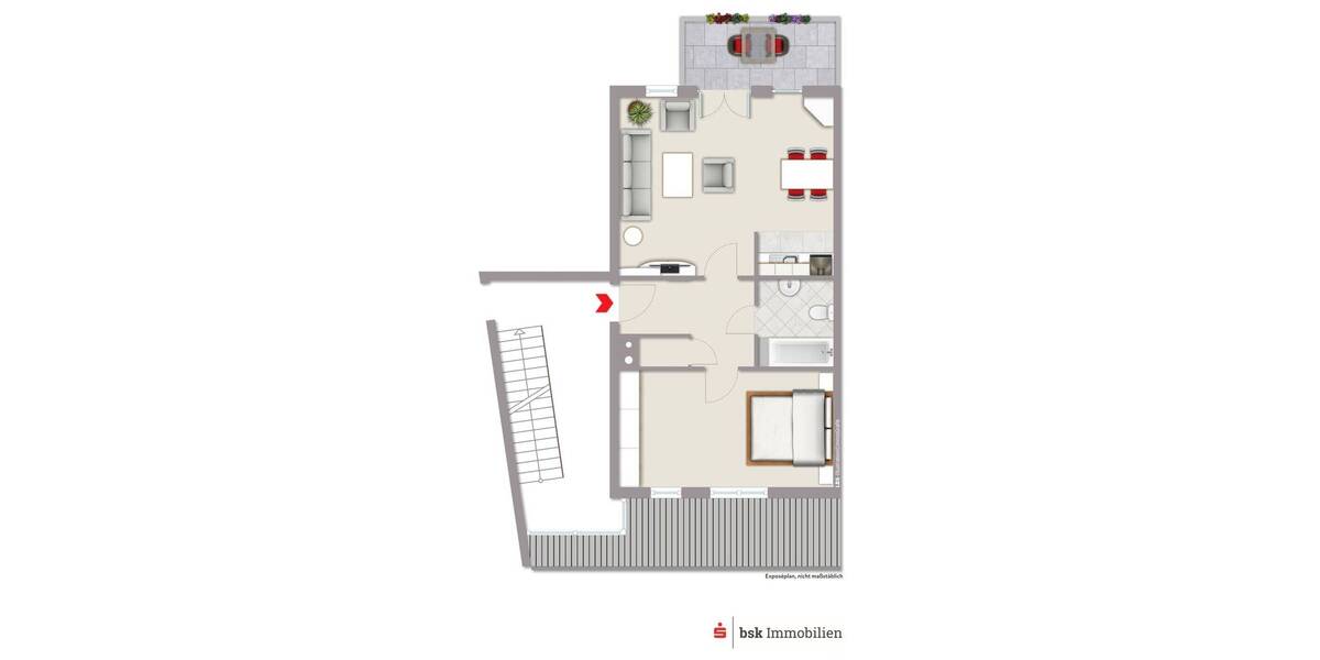 Etagenwohnung Berlin Adlershof - 2 Zimmer, 60 m&sup2;, 269.000&euro; | Angebot:26742014