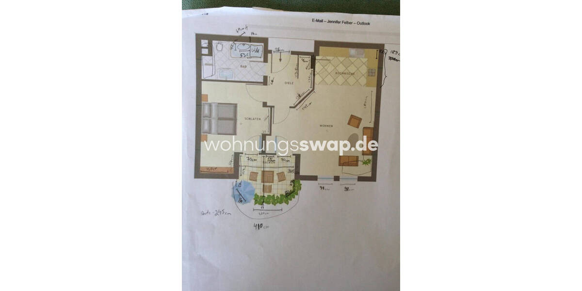Etagenwohnung Berlin Adlershof - 2 Zimmer, 60 m&sup2;, 578&euro; | Angebot:25935391