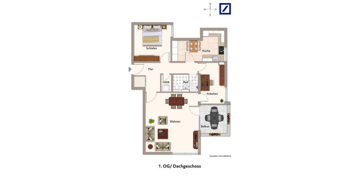 Etagenwohnung Berlin Dahlem - 3 Zimmer, 89 m&sup2;, 639.000&euro; | Angebot:25686677