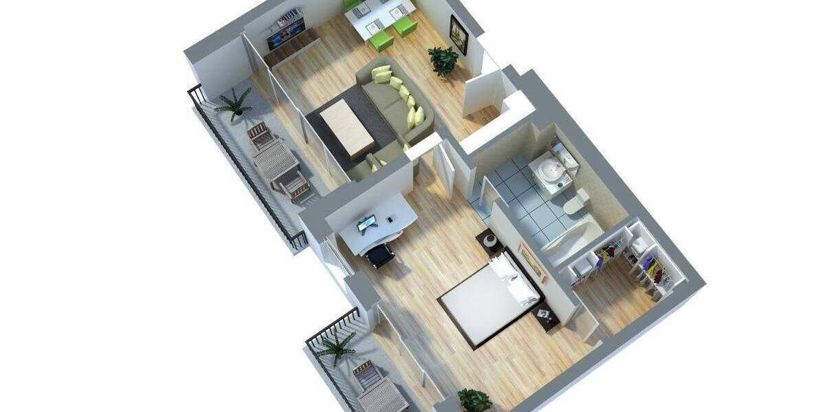 Etagenwohnung Berlin Adlershof - 2 Zimmer, 59 m&sup2;, 275.000&euro; | Angebot:25773883