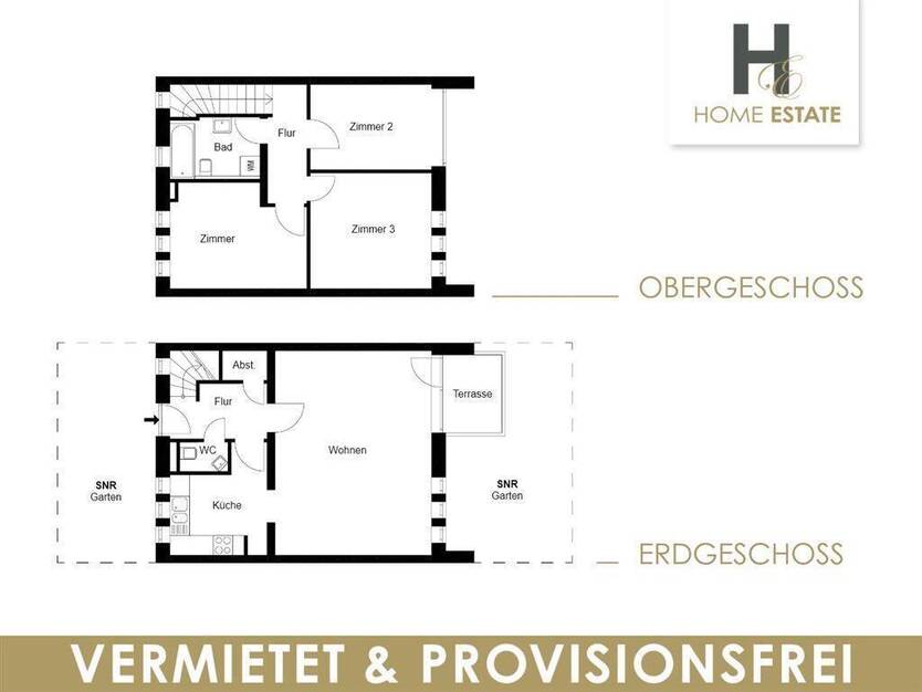 Maisonette mit Südterrasse & Garten & Provisionsfrei! 4 zimmer