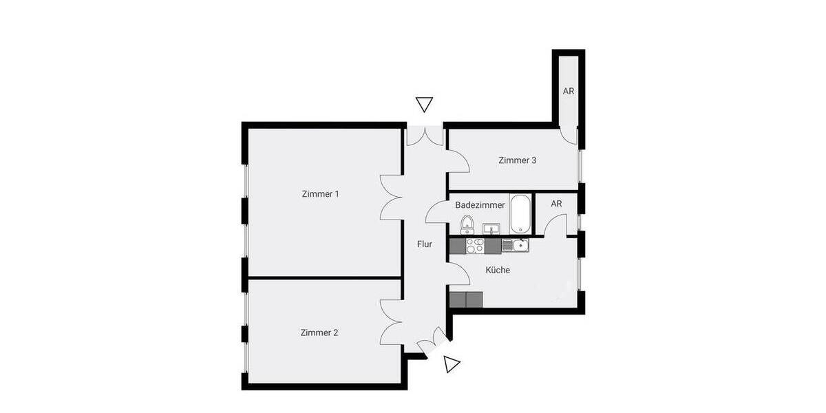Etagenwohnung Berlin Kreuzberg - 3 Zimmer, 90 m&sup2;, 539.000&euro; | Angebot:26528529