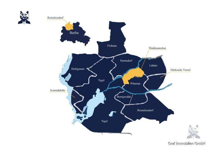 Etagenwohnung Berlin / Waidmannslust Waidmannslust - 2 Zimmer, 62 m&sup2;, 259.900&euro; | Angebot:25666675