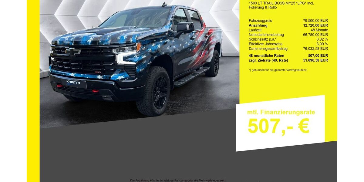 Chevrolet Silverado 7.744 km 79.500 &euro; Berlin-Französisch Buchholz 13127