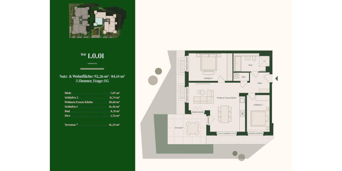 Etagenwohnung Berlin Dahlem - 3 Zimmer, 84 m&sup2;, 898.928&euro; | Angebot:25715798