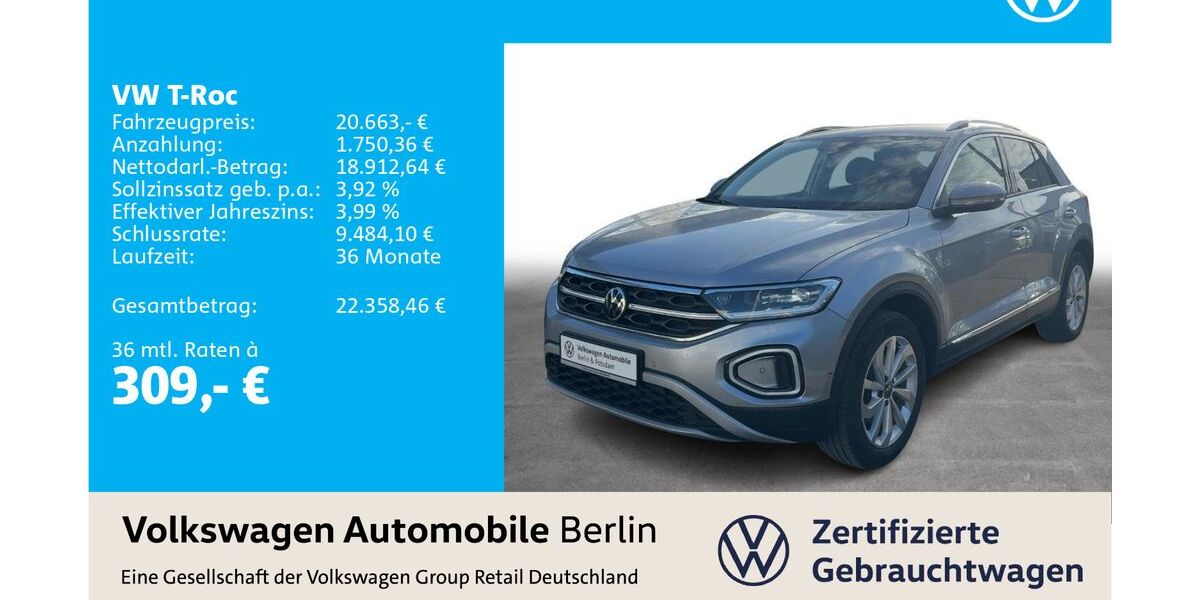 VW T-Roc 126.510 km 20.223 &euro; Berlin 12681