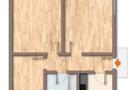 Wohnung Zühlsdorf Zühlsdorf - 3 Zimmer, 57 m&sup2;, 798&euro; | Angebot:26597599