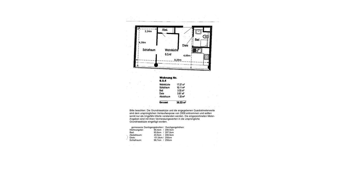 Dachgeschoßwohnung Berlin Pankow - 1.5 Zimmer, 36 m&sup2;, 215.000&euro; | Angebot:25971197