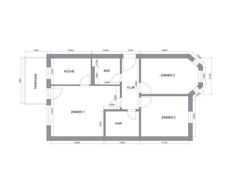 Etagenwohnung Rüdnitz - 3 Zimmer, 790.000&euro; | Angebot:25700971