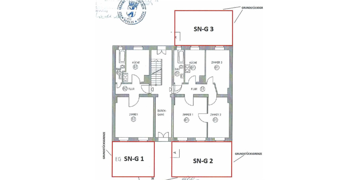 Erdgeschoßwohnung Berlin Tempelhof-Schöneberg - 1 Zimmer, 47 m&sup2;, 199.000&euro; | Angebot:8852929