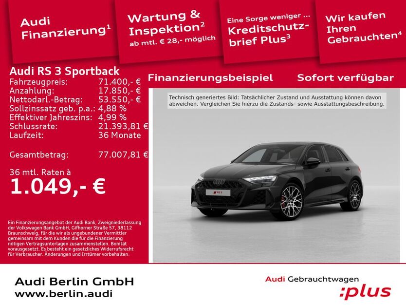 Audi RS3 6.001 km 70.700 € Berlin 12489