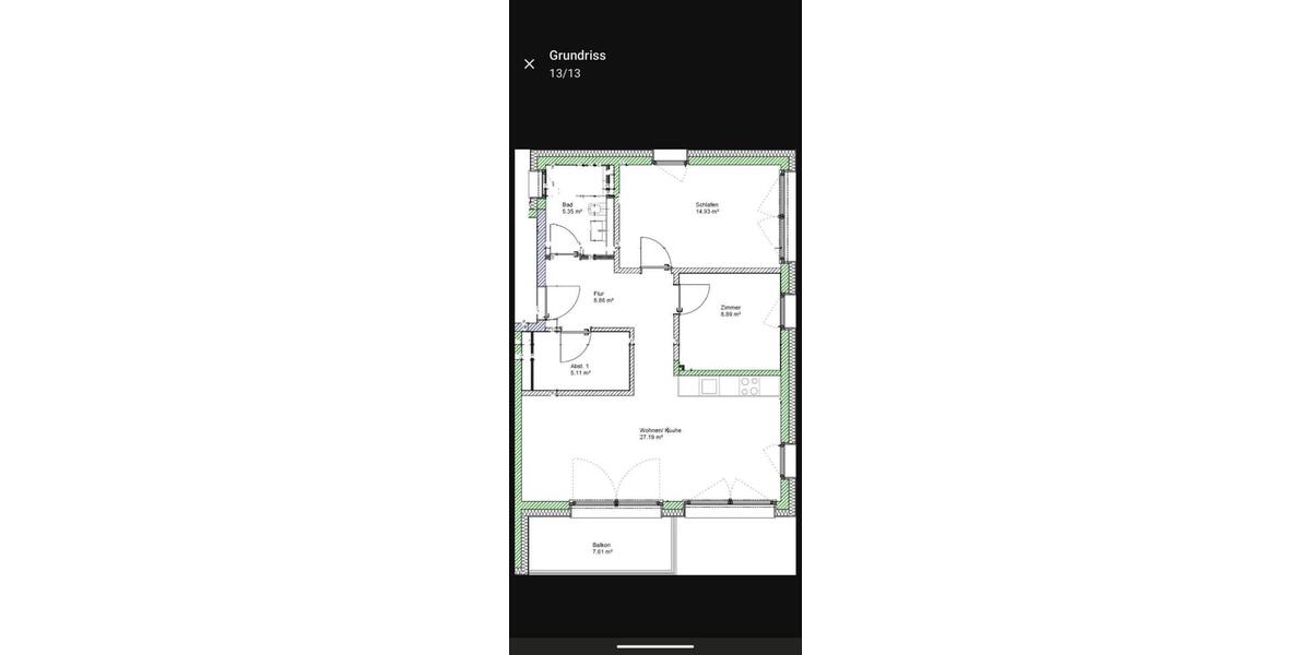 Etagenwohnung Berlin Reinickendorf - 3 Zimmer, 72 m&sup2;, 1.500&euro; | Angebot:24837894