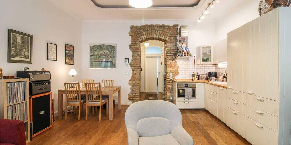 Etagenwohnung Berlin Friedrichshain - 2 Zimmer, 52 m&sup2;, 298.000&euro; | Angebot:26688485