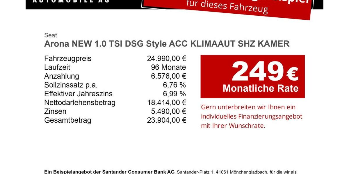 Seat Arona 1.100 km 24.990 &euro; Schönefeld 12529